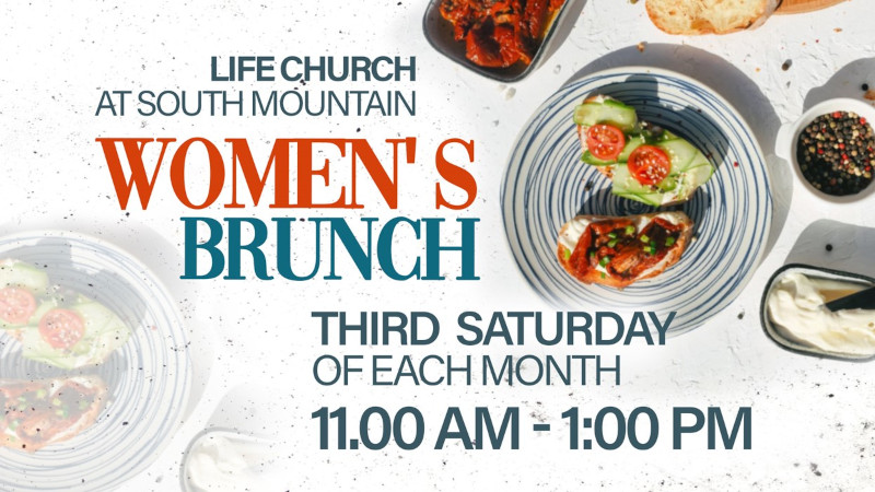 This background has breakfast meal. The title is Women's brunch