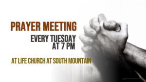 This is a picture of praying hands used for Tuesday night prayer meetings at Life Church at South Mountain