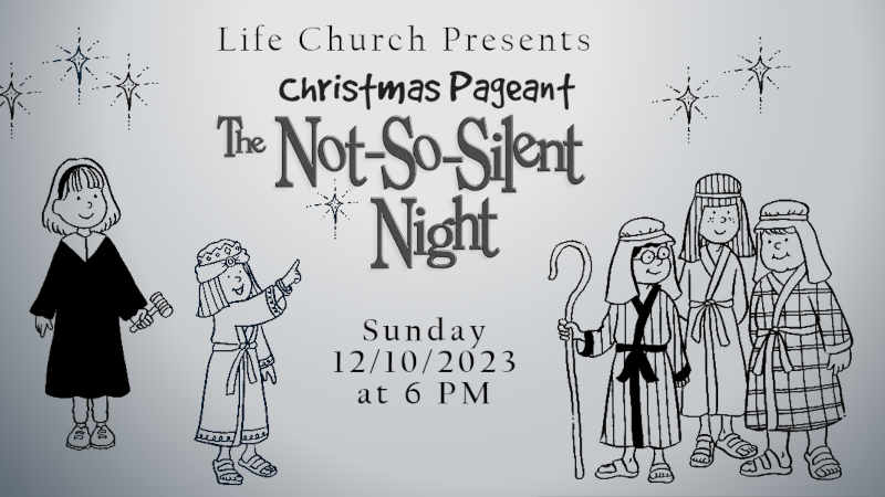 This is a picture of the Life Church at South Mountain The Not So Silent Night Christmas Pageant clip art